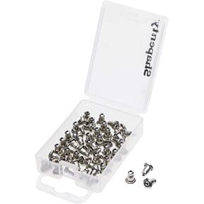 Shapenty 50PCS/25Pairs Stainless Steel Earnuts Clutches Earring Safety Backs Stopper Replacements Earring Backing Jewelry Making Findings (4.5 x 5 MM) in Kuwait