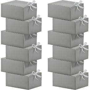 HUAPRINT Black Gift Boxes with Lids, 8x8x4inches,Bridesmaid Proposal Box,12 Sets,Kraft Paper Gift Boxes for Wedding,Packaging,Present,Birthday,Cupcake Boxes,Crafting in Kuwait