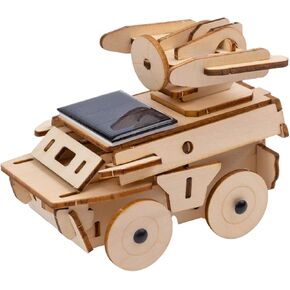 Solar 3D Solar Puzzle - Radar Vehicle Model Kit (64pcs), Solar Powered DIY Assembly - Adults Kids, Ages 6+