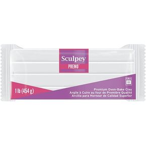 طين خبز الفرن من Sculpey Premo™، أسود، غير سام، 1 رطل، رائع لصنع المجوهرات، والعطلات، والأعمال اليدوية، والوسائط المختلطة ومشاريع الديكور المنزلي. الطين الفاخر مثالي للطين والفنانين. in Kuwait