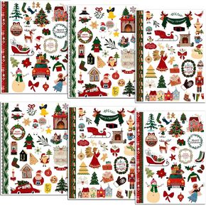 930 Pcs Cozy Christmas Element Sticker Christmas Holiday Stickers Christmas Stickers for Scrapbooking Fancy Christmas Planner Stickers for Kids Adults DIY Festive Crafts Calendar in Kuwait