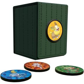 صندوق Ultra Pro- Galar Alcove Click Deck Box للبوكيمون، MTG، البيسبول، كرة السلة، كرة القدم وغيرها من بطاقات التداول أو الألعاب اللوحية