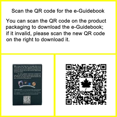 HOHAJIU إصدار جيب من 44 بطاقة Moonology Oracle Cards مع دليل إلكتروني - بطاقات التارو للمبتدئين - مجموعة Oracle مع المعاني عليها in Kuwait