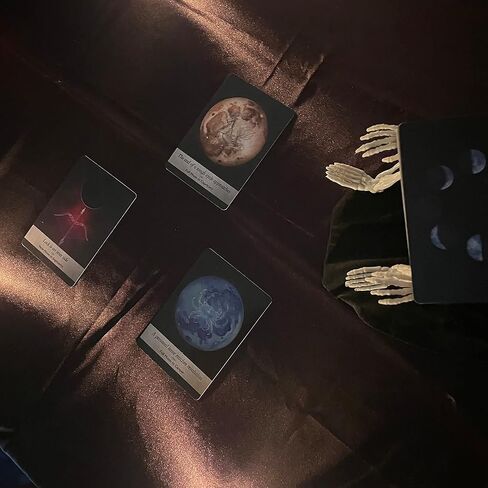 HOHAJIU إصدار جيب من 44 بطاقة Moonology Oracle Cards مع دليل إلكتروني - بطاقات التارو للمبتدئين - مجموعة Oracle مع المعاني عليها in Kuwait