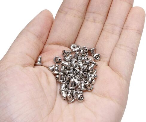 Shapenty 50PCS/25Pairs Stainless Steel Earnuts Clutches Earring Safety Backs Stopper Replacements Earring Backing Jewelry Making Findings (4.5 x 5 MM) in Saudi Arabia