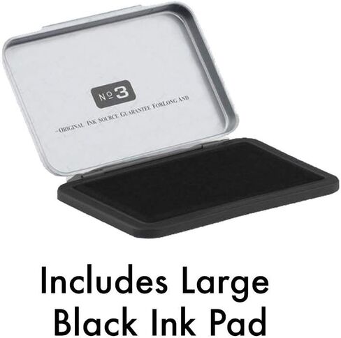 حزمة هدية ختم المطاط الموظفين الموسيقيين. (3 طوابع مطاطية مفيدة ووسادة ختم سوداء) in Kuwait