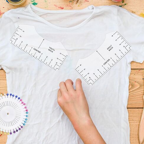 دليل مسطرة تي شيرت لمحاذاة الفينيل، أداة دليل وضع القميص 13 قطعة، مسطرة دليل تي شيرت للضغط الحراري، أداة محاذاة التي شيرت، مجموعة دليل طباعة التي شيرت لفينيل نقل الحرارة in Kuwait