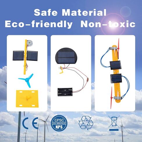 جيجليواي مجموعات العلوم الشمسية للاطفال، مجموعات تجارب علمية صغيرة يمكنك تركيبها بنفسك، العاب تعليمية للعلوم والتكنولوجيا والهندسة والرياضيات للاولاد والبنات، مروحة شمسية، ضوء الشارع بالطاقة الشمسية، in Kuwait