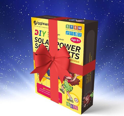 جيجليواي مجموعات العلوم الشمسية للاطفال، مجموعات تجارب علمية صغيرة يمكنك تركيبها بنفسك، العاب تعليمية للعلوم والتكنولوجيا والهندسة والرياضيات للاولاد والبنات، مروحة شمسية، ضوء الشارع بالطاقة الشمسية، in Kuwait