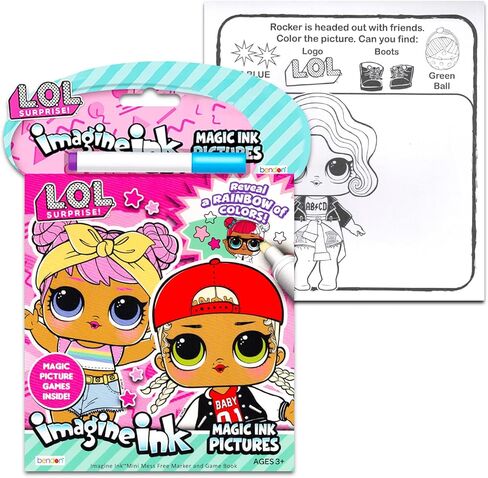 مجموعة شنط سفر لدمى لول مكونة من 4 قطع من ال او ال - مجموعة سفر دمى ال او ال مع كتب تلوين وألعاب واحجيات وملصقات للدمى in Kuwait