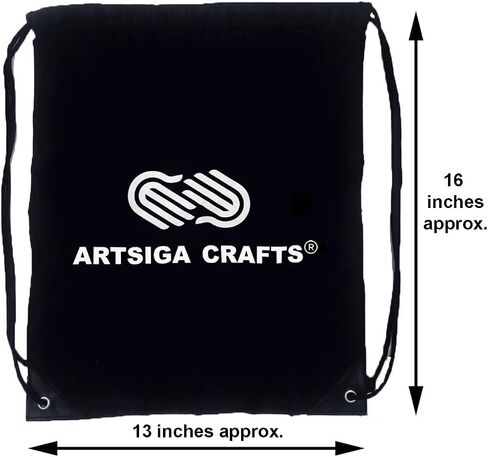 ChiaoGoo Twist Red Lace 4-Inch Small 7400-S Interchangeable Circular Knitting Needle Set, Sizes US 2, 3, 4, 5, 6, 7, 8, Stainless Steel with 3 Cords Bundle with 1 Artsiga Crafts Project Bag in Saudi Arabia