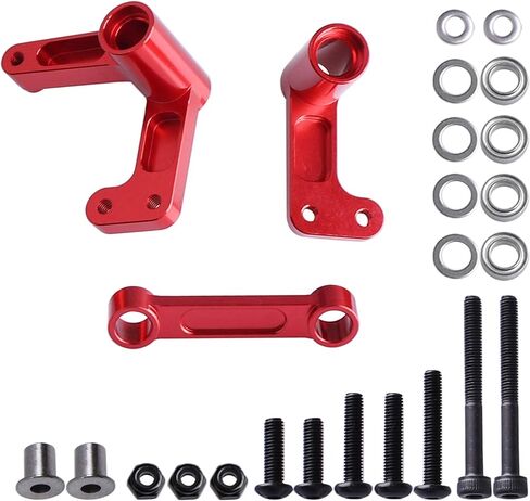 ترقية حلقات التحكم من الألومنيوم المؤكسد الأحمر ووصلة السحب 3743 لـ 1/10 RC Traxxas Slash 2WD in Kuwait