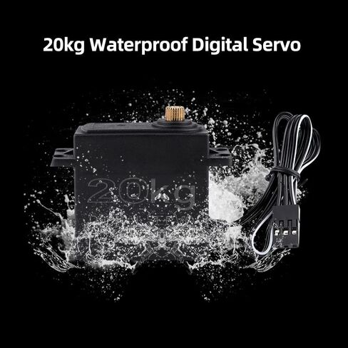 محرك GoolRC 3650 4300KV 60 مجموعة ESC كومبو بدون فرشاة 20 كجم مؤازرة مع ذراع مؤازر 25T محرك مقاوم للماء لشاحنة سيارة RC 1/10 على الطرق الوعرة in Saudi Arabia