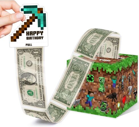Surprise Money Box Gift Pull for Game Lover Pixel Game Money Box for Cash in Kuwait