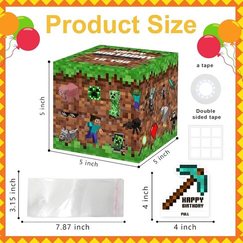 Surprise Money Box Gift Pull for Game Lover Pixel Game Money Box for Cash in Kuwait