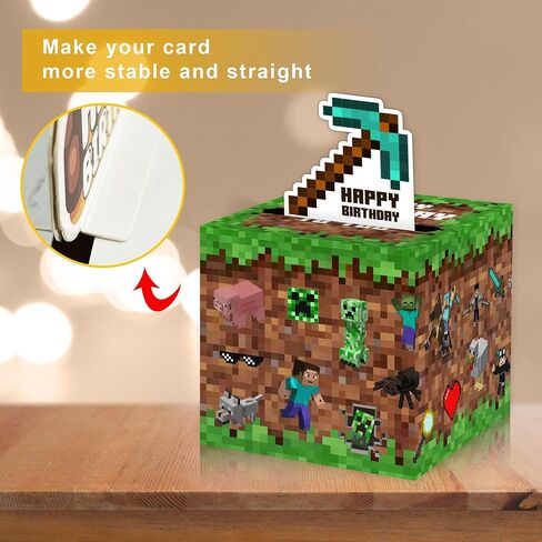 Surprise Money Box Gift Pull for Game Lover Pixel Game Money Box for Cash in Kuwait