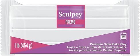 Sculpey Premo™ Polymer Oven-Bake Clay, Black, Non Toxic, 1 lb. bar, Great for jewelry making, holiday, DIY, mixed media and home décor projects. Premium clay perfect for clayers and artists. in Saudi Arabia
