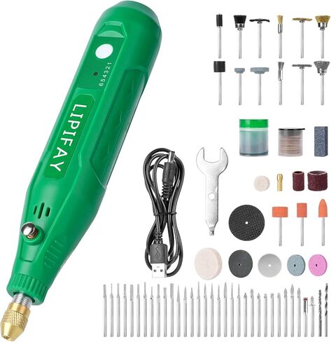 مجموعة أدوات دوارة لاسلكية، مجموعة أدوات قلم النقش، قلم نقش صغير سلكي كهربائي USB متعدد الوظائف، مجوهرات يدوية يدوية الصنع، مجموعة مثقاب كهربائي من الخشب المنحوت in Kuwait