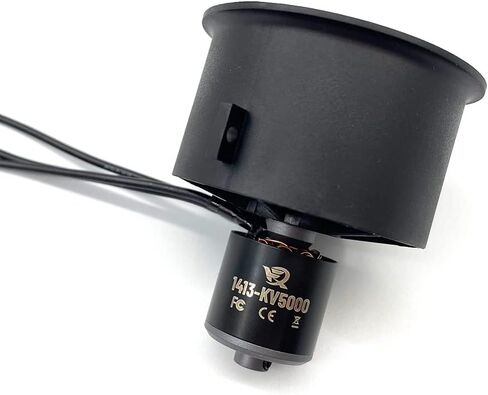 XFLY-MODEL 40 مم 12 شفرة EDF مروحة أنبوبية مع 3S/4S 1413-KV5000 محرك خارجي بدون فرش نموذج طائرة نفاثة in Kuwait