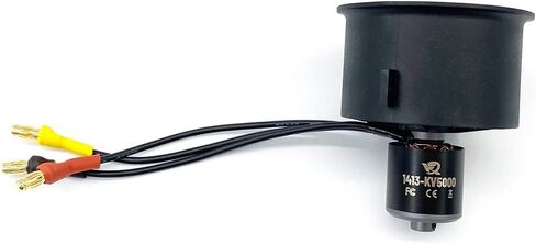 XFLY-MODEL 40 مم 12 شفرة EDF مروحة أنبوبية مع 3S/4S 1413-KV5000 محرك خارجي بدون فرش نموذج طائرة نفاثة in Kuwait