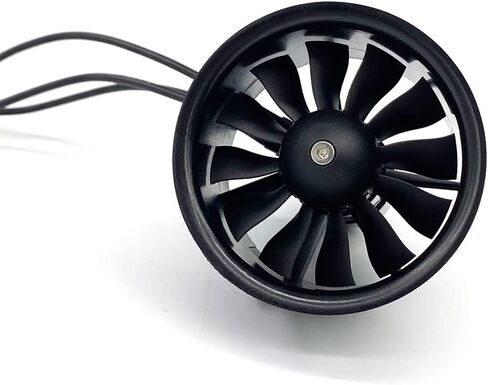 XFLY-MODEL 40 مم 12 شفرة EDF مروحة أنبوبية مع 3S/4S 1413-KV5000 محرك خارجي بدون فرش نموذج طائرة نفاثة in Kuwait