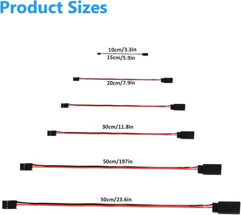 DIANN 30 قطعة كابل تمديد مؤازر 3 دبوس تمديد سلك كابل موصلات 3.95 "5.9" 7.9 "11.8" 19.7 "23.6" كابلات التحكم عن بعد المؤازرة in Saudi Arabia