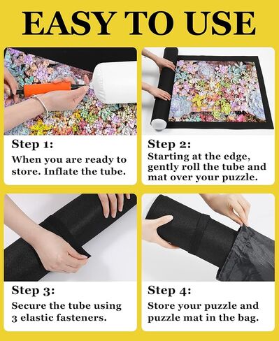 سجادة أحجية الصور المقطوعة قابلة للطي - 2000 1500 1000 قطعة من وسادة اللباد الكبيرة من Puzzel، لوحة ألغاز للأطفال البالغين، تخزين الأرضيات ونقلها بسهولة، غطاء أنبوب مضخة قابل للنفخ منظم غطاء مات in Kuwait