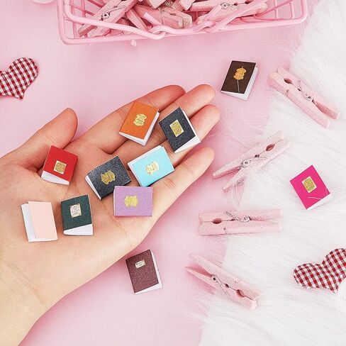 6Pcs Dollhouse Furniture Accessories, 1/12 Dollhouse Decoration Wooden Bookshelf, Miniature Carpet Turkey Rugs and 4Pcs Mini Books for Kids Gift in Kuwait