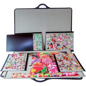 jigthings – Jigsort 1500 – Jigsaw Puzzle Board with Carry Case for Puzzles up to 35.5" x 25.5". Saves and Stores Most 1500 Piece Puzzles in Saudi Arabia
