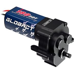 محرك مصقول GLOBACT 180 50T مع علبة تروس نقل من الألومنيوم لملحقات ترقية 1/18 TRX4M (أزرق)