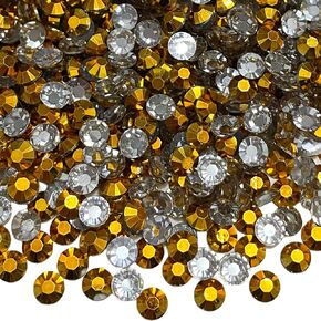 3000 Pieces 5mm Resin Rhinestone AB Jelly Color Flatback Glitter Round Non Hotfix Rhinestone for DIY Nail Art Shoes Clothes Mugs Scrapbooking Phone Case (Champagne AB) in Kuwait