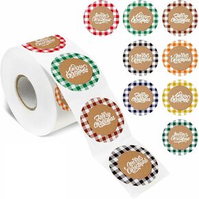 500 Pcs Adorable Round Happy Birthday Stickers in 8 Designs with Perforated Line Expanded Version (Each measures 1.5" in Diameter)