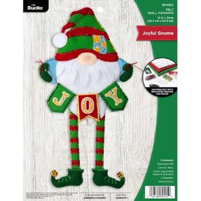 مجموعة معلقة جدارية مزخرفة من Bucilla من اللباد ، مجموعة معلقة على الحائط من Joyful Gnome ، مثالية لعيد القديسين DIY أعمال فنية وحرف فنية فنية فنية وحرف يدوية ، 89495E in Saudi Arabia