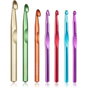 Large Crochet Hooks,15mm 12mm 10mm 9mm 8mm 7mm 6.5mm Crochet Hooks,Large Crochet Hooks for Chunky Yarn,Big Crochet Hooks,6.5 mm-15 mm Crochet Hook in Kuwait