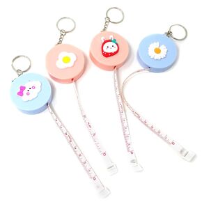 4 قطع من Honbay 60 بوصة/150 سم شريط قياس مزدوج الجوانب لطيف قابل للسحب مع حلقة مفاتيح، شكل مربع (شكل دائري) in Kuwait