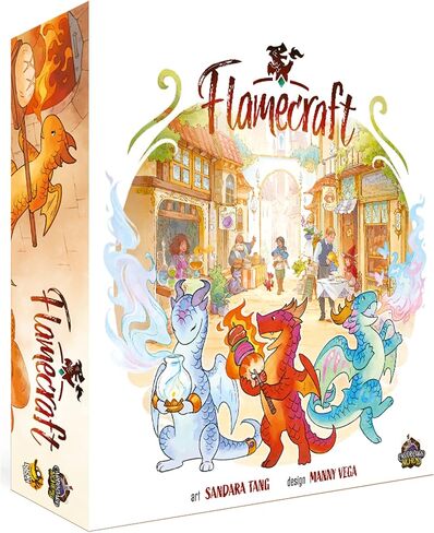 Flamecraft Board Game - Ignite The Ultimate Fantasy Adventure Board Game! Strategy Game, Fun Family Game for Kids and Adults, Ages 10+, 1-5 Players, 60 Minute Playtime, Made by Lucky Duck Games in Saudi Arabia