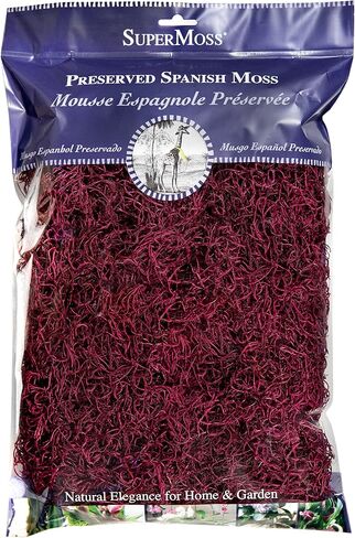 Super Moss (26879) Spanish Moss Preserved Bag, 8 oz, Wine in Saudi Arabia