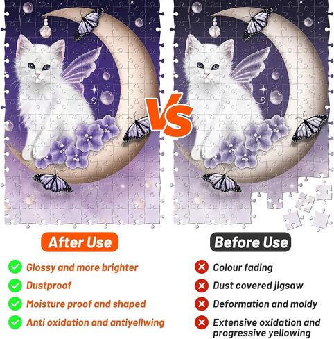 لغز لاصق شفاف مع تصميم رأس إسفنجي للبالغين والأطفال، لغز لاصق لقطع 7500 قطعة، صفائح لاصقة خاصة قابلة للذوبان في الماء مناسبة للورق، صمغ لغز 300 مل in Kuwait