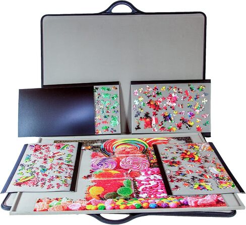 jigthings – Jigsort 1500 – Jigsaw Puzzle Board with Carry Case for Puzzles up to 35.5" x 25.5". Saves and Stores Most 1500 Piece Puzzles in Saudi Arabia