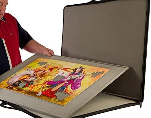 jigthings – Jigsort 1500 – Jigsaw Puzzle Board with Carry Case for Puzzles up to 35.5" x 25.5". Saves and Stores Most 1500 Piece Puzzles in Saudi Arabia
