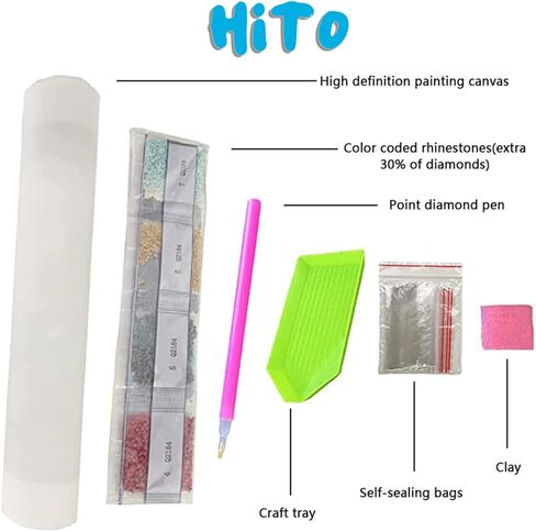 Wolf Diamond Painting Kits for Adults-Animal Diamond Art Kits for Adults,Wolf Gem Art Kits for Adults for Gift Home Wall Decor(12x16inch) in Kuwait