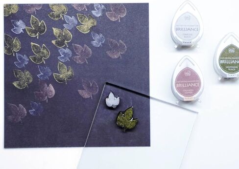 Tsukineko 4-Pack Brilliance Dew Drop Inkpads, Earthtone in Saudi Arabia