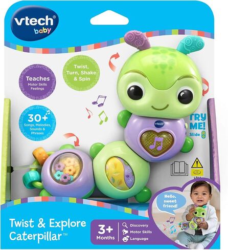 VTech Twist and Explore Caterpillar, Green Small in Saudi Arabia