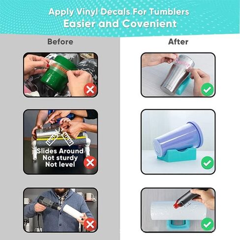 حامل أكواب من السيليكون للأكواب، حامل أكواب مع فتحة مدمجة وممسحة حافة من اللباد لصنع الحرف اليدوية in Kuwait