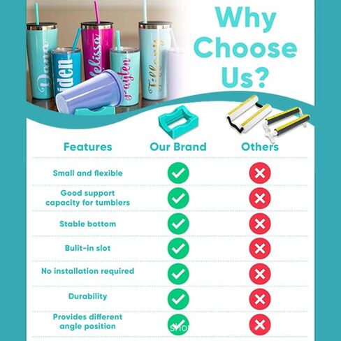 حامل أكواب من السيليكون للأكواب، حامل أكواب مع فتحة مدمجة وممسحة حافة من اللباد لصنع الحرف اليدوية in Kuwait