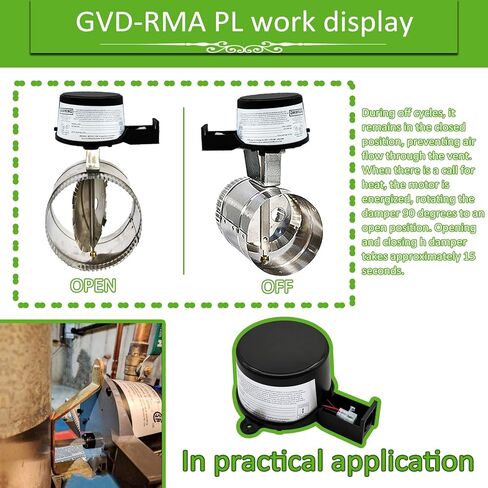 مجموعة محرك مثبط التهوية 46491600، مجموعة محرك مثبط الغلاية GVD-RAM PL، متوافقة مع أدوات التحكم الميدانية 46491600، تحل محل مجموعة المحرك GVD-6، ضمان لمدة 5 سنوات in Kuwait