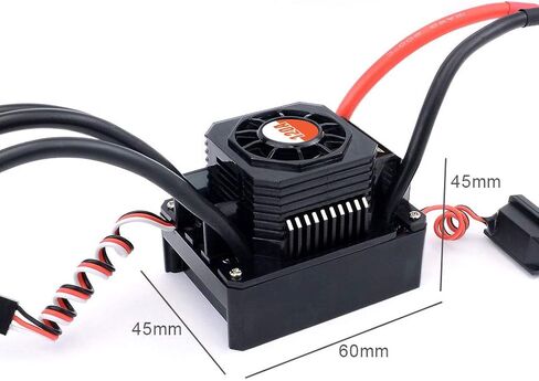 Jrelecs 3650 5900KV Sensorless Brushless Motor 120A Brushless ESC & Program Card Waterproof Motor ESC Combo 3.175mm Shaft for 1/10 RC Car Truck in Saudi Arabia