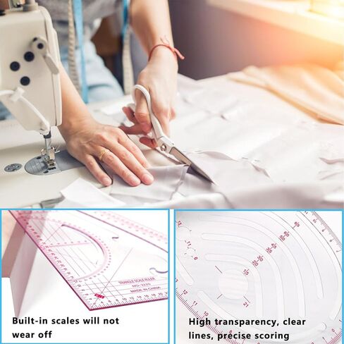 مجموعة مسطرة اللحف 4 قطع، (4.5 بوصة × 4.5 بوصة)-(6 بوصة × 6)-(9.5 بوصة × 9.5 بوصة)-(12.5 بوصة × 12.5 بوصة)، مساطر خياطة مربعة، مساطر لخياطة اللحف والخياطة، شفافة مسطرة خياطة اللحف من الأكريليك، مساطر زاوية المقياس، مسطرة قطع القماش in Kuwait