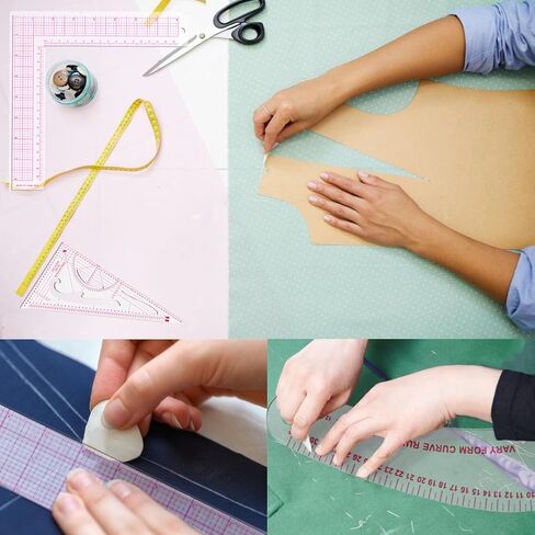 مجموعة مسطرة اللحف 4 قطع، (4.5 بوصة × 4.5 بوصة)-(6 بوصة × 6)-(9.5 بوصة × 9.5 بوصة)-(12.5 بوصة × 12.5 بوصة)، مساطر خياطة مربعة، مساطر لخياطة اللحف والخياطة، شفافة مسطرة خياطة اللحف من الأكريليك، مساطر زاوية المقياس، مسطرة قطع القماش in Kuwait