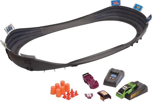 Far Out Toys NASCAR Crash Circuit Ultimate Road Course Bundle with Huge Race Track, Winner’s Circle, 4 Cars Total | Electric Powered, Over 6 Ft Assembled | Capture The Momentum and Thrill of Nascar in Saudi Arabia
